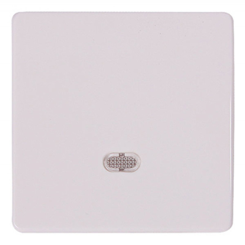 Кнопка E.NEXT e.lux.11651L.pn.l.white одинарная белая с подсветкой (ins0040005)