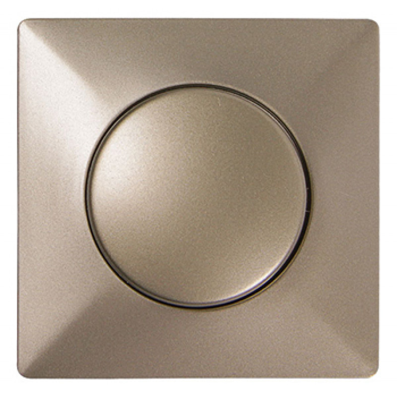 Панель E.NEXT e.lux.13011L.13006C.pn.nickel.shrink светорегулятора с диском, "никель" (запаянная в п/э) (ins0020043)