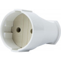 Розетка переносная E.NEXT e.socket.001.10.white, без заземления,10А белая (p017001)