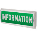 Піктограма "INFORMATION" для аварійних світильників E.NEXT 506,506L, 507L e.pict.inform.225.80 (l0660083)