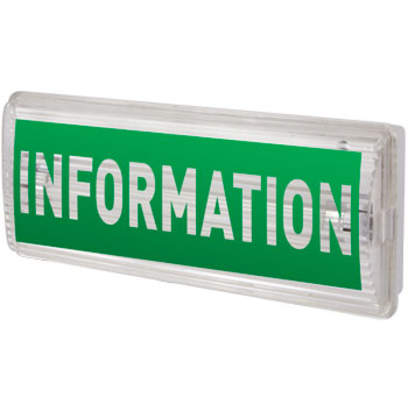 Піктограма "INFORMATION" для аварійних світильників E.NEXT 506,506L, 507L e.pict.inform.225.80 (l0660083)