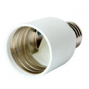 Перехідник E.NEXT e.lamp adapter.Е27/Е40.white, з патрона Е27 на Е40, пластиковий (s9100015)