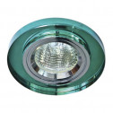 Встраиваемый светильник Feron 8060-2 зеленый серебро (20115)