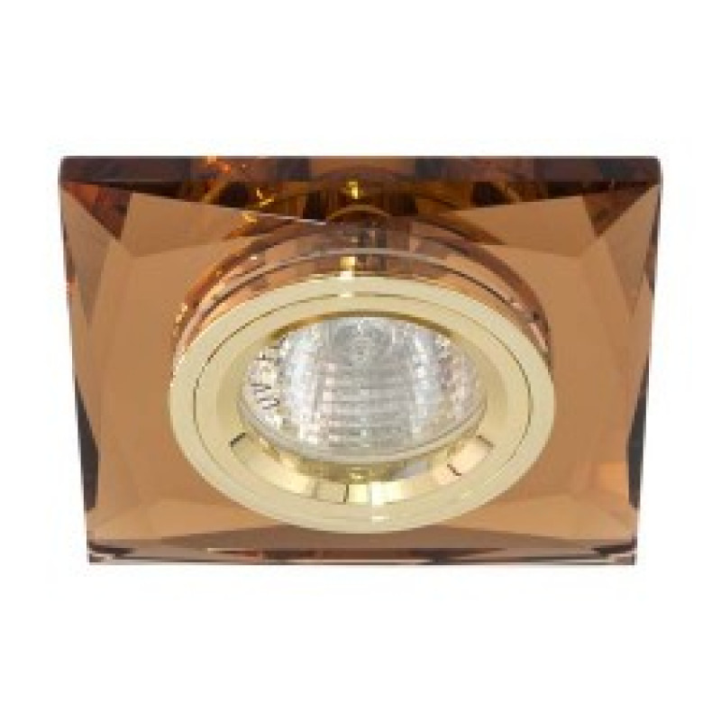 Вбудований світильник Feron 8150-2 коричневий золото (20123)