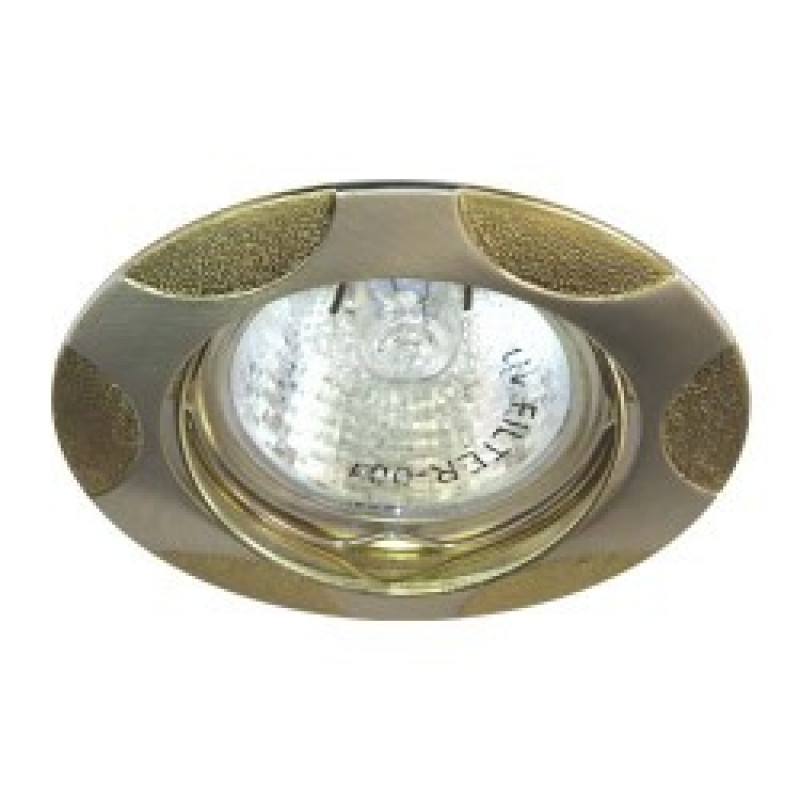 Встраиваемый светильник Feron 156Т MR-16 матовое серебро золото (17766)