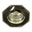 Вбудований світильник Feron 305Т MR-16 чорний золото (17572)