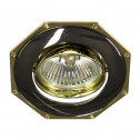 Встраиваемый светильник Feron 305Т MR-16 черный золото (17572)
