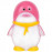 Світильник нічник Feron FN1001 рожевий пінгвін (23223)