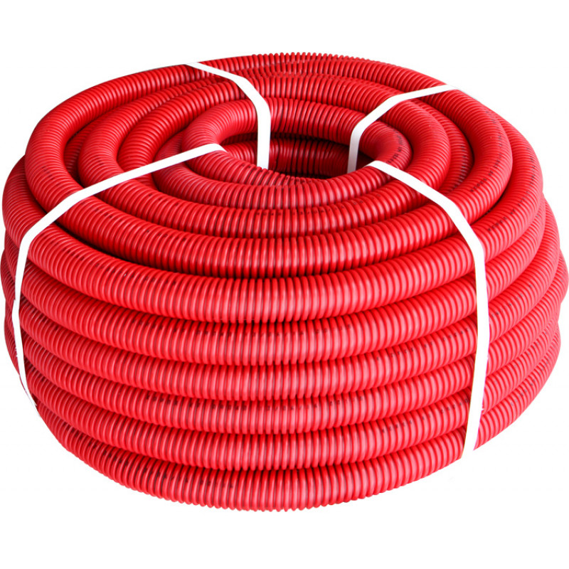 Труба гофрированная тяжелая E.NEXT (750Н) e.g.tube.pro.11.16 (25м) .red, красная (s028048)