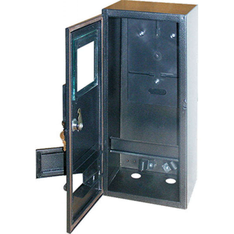 Шкаф e.mbox.stand.n.f3.6.z.str металлический, под 3-фазный счетчик, пустой, навесной, 6 модулей с замком, уличная, E.NEXT (s0100126)