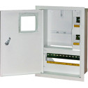 Шкаф e.mbox.stand.w.f1.16.z металлический, под 1-фазный счетчик, 16 модулей встраиваемый, с замком, E.NEXT (s0100008)
