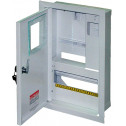 Шкаф e.mbox.stand.w.f1.10.z.e металлический, под 1-фазный электронный счетчик, 10 модулей встраиваемый, с замком, E.NEXT (s0100066)