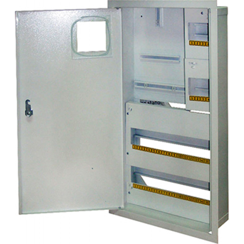 Шкаф e.mbox.stand.w.f3.36.z металлический, под 3-фазный счетчик, 36 модулей встраиваемый, с замком, E.NEXT (s0100030)