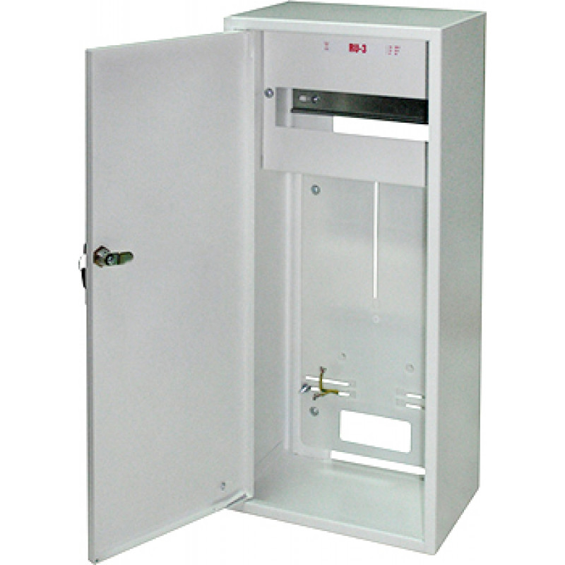 Шкаф распределительный e.mbox.RU-3 Z металлический навесной под 3-фазный счетчик,12 модулей 560х255х185 мм, с замком, E.NEXT