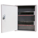 Шкаф e.mbox.stand.n.24.z металлический, под 24 модулей, навесной, с замком E.NEXT (s0100025)