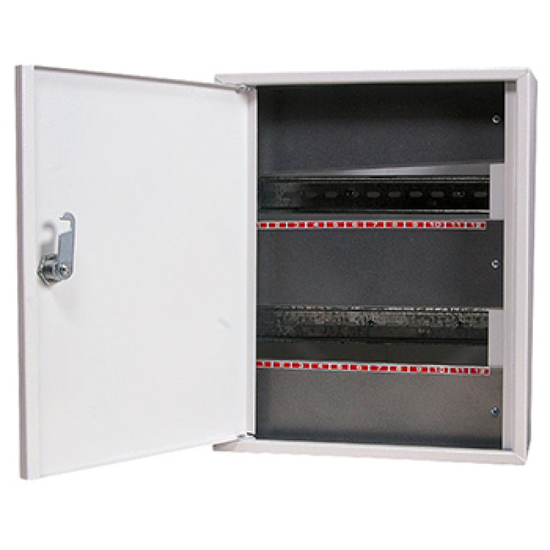 Шкаф e.mbox.stand.n.24.z металлический, под 24 модулей, навесной, с замком E.NEXT (s0100025)