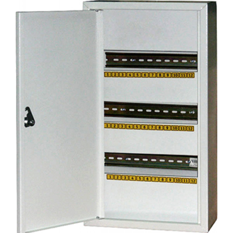 Шкаф e.mbox.stand.n.36.z металлический, под 36 модулей, навесной, с замком E.NEXT (s0100027)