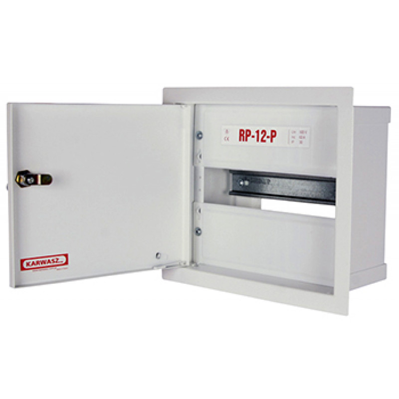 Шкаф распределительный e.mbox.RP-12 P металлический, встраиваемый, 12 модулей, 215х255х125 мм (RP-12-P)