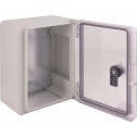 Шкаф ударопрочный из АБС-пластика E.NEXT e.plbox.180.240.130.tr, 180х240х130 мм, IP65 с прозрачными дверцами (CP5032)
