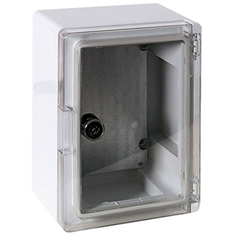 Шкаф ударопрочный из АБС-пластика E.NEXT e.plbox.210.280.130.tr, 210х280х130 мм, IP65 с прозрачными дверцами (CP5011)