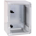 Шкаф ударопрочный из АБС-пластика E.NEXT e.plbox.250.330.130.tr, 250х330х130 мм, IP65 с прозрачными дверцами (CP5012)