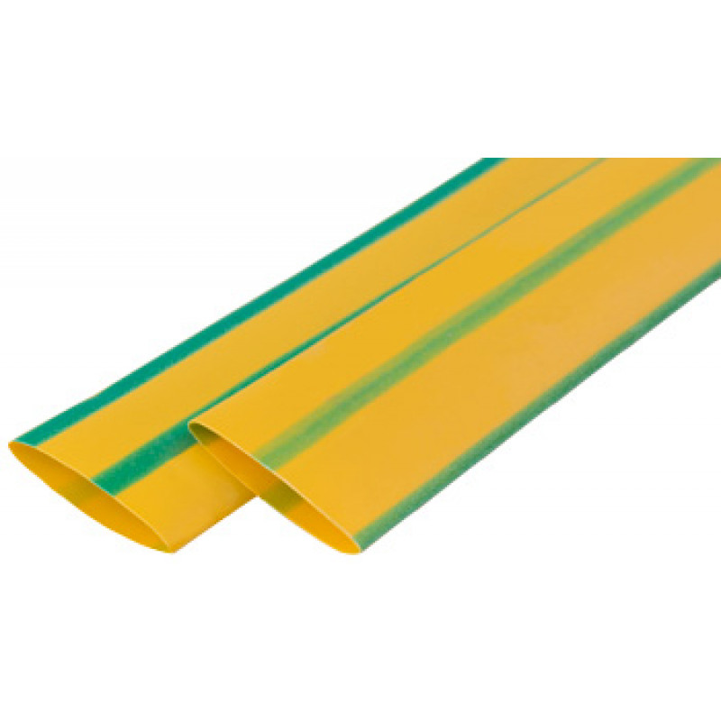 Термоусаджувальна трубка E.NEXT e.termo.stand.1.0,5.yellow-green, 1/0,5, 1м, жовто-зелена
