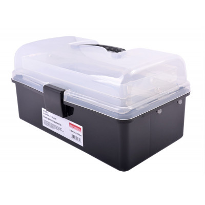 Ящик для инструментов, e.toolbox.13 BLACK, 225х130х115мм E.NEXT