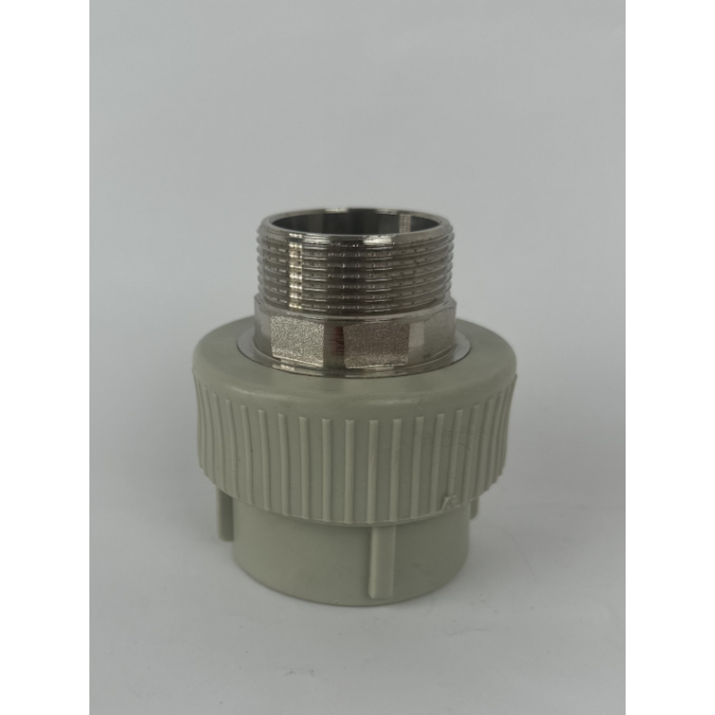 Муфта полипропиленовая PPR 50х1 1/2" с наружной резьбой под ключ TEBO серая Муфта полипропиленовая PPR 50х1 1/2" с наружной резьбой под ключ TEBO серая