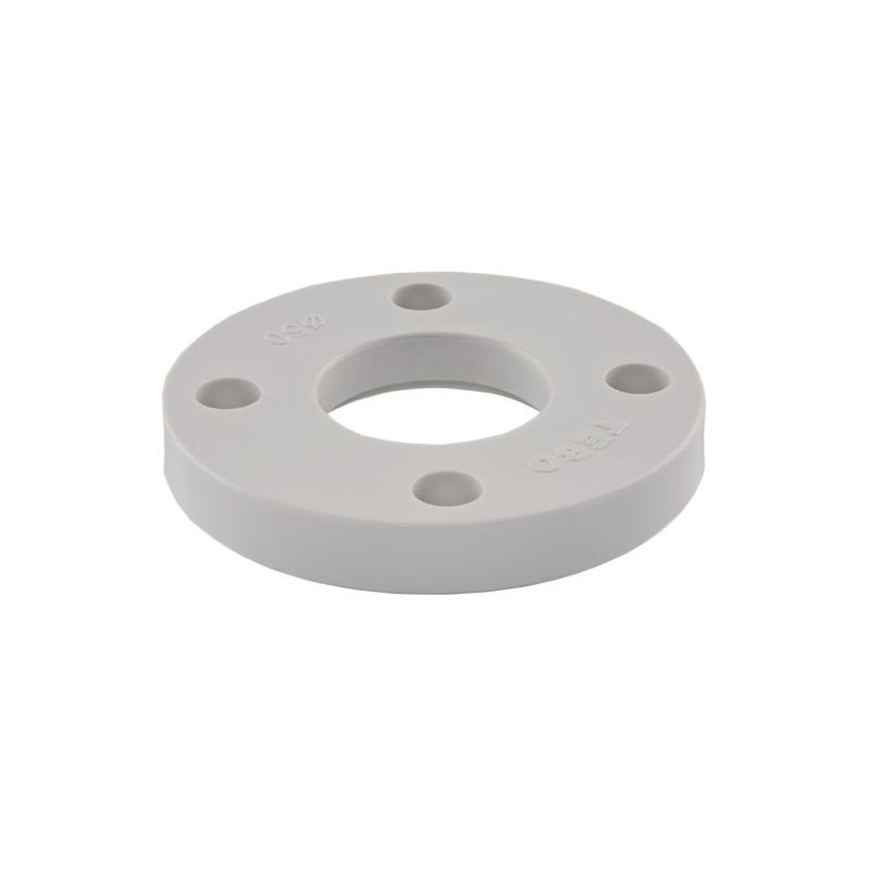 Фланец пластиковый (ABS) 63 PN10 / сталь Ду 50 TEBO серый