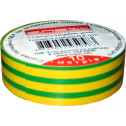 Ізоляційна стрічка E.NEXT e.tape.pro.10.yellow-green із самозатухаючого ПВХ, жовто-зелена (10м)