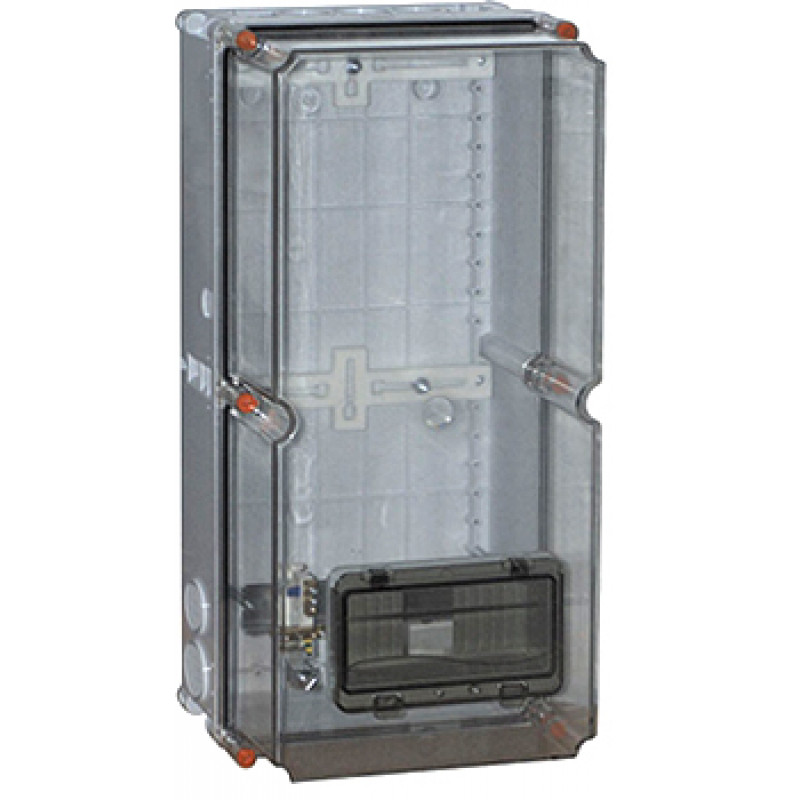 Коробка монтажна пластикова E.NEXT ZP50 IP55 (505х250х204) з віконцем під 8-модулів