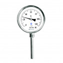 Термометр биметаллический осевой ТБ 63 мм, L = 50 мм, класс 2,5 G 1/2, Т= + 200 ° C