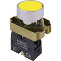 Кнопка управления без подсветки плоская E.NEXT e.mb.ba51 желтая, без фиксации, 1NO (p0810108)
