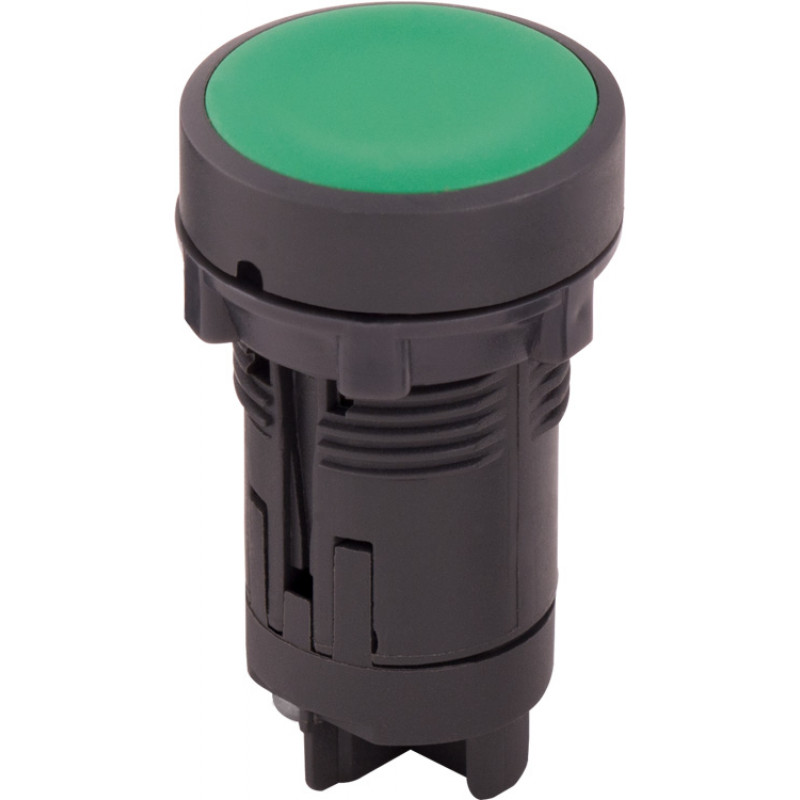 Кнопка керування пластикова без фіксації E.NEXT e.mb.ea31 зелена, 1NO (p0810126)
