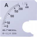 Шкала для амперметра щитового E.NEXT e.meter72.a200.scale АС 200А 72х72мм (s066004)