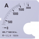 Шкала для амперметра щитового E.NEXT e.meter72.a1500.scale АС 1500А 72х72мм (s066009)