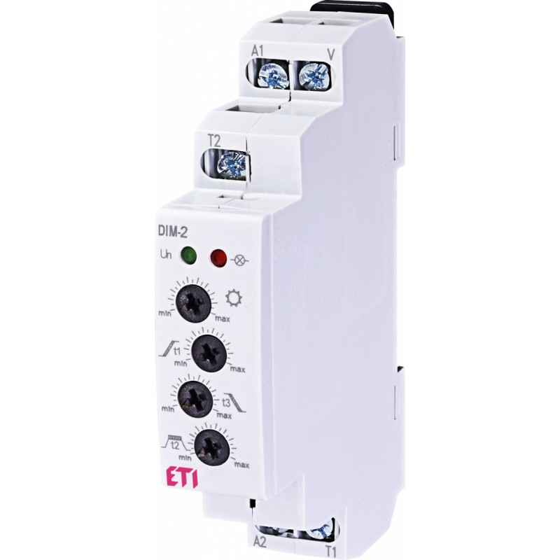 Реле управления лестничным освещением с функцией диммера ETI DIM-2 230V, до 500W AC1 (2470009)