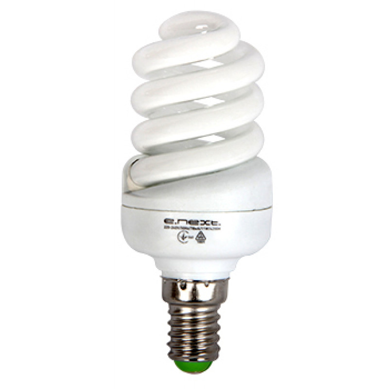 Лампа энергосберегающая E.NEXT e.save.screw.E14.15.4200, тип спираль, патрон Е14, 15W, 4200 К, колба T3 (l0260016)