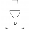 Ударный наконечник для стержней заземления  ST и BP OBO 20 мм Bettermann (3041212)