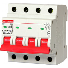 Автоматический выключатель E.NEXT e.mcb.stand.45.4.C20, 4р 20А C 4,5 кА (s002048)