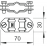 Універсальний розділювальний затискач, круглі провідники d 8-10 мм, плоскі провідники FL 30 мм OBO Bettermann, оцинкована сталь (5336309)