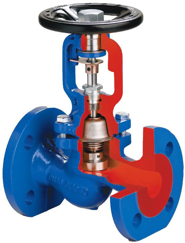 Вентиль сильфонный чугунный фланцевый Ayvaz MK-16 Ду 125 Ру 16 купить в ...